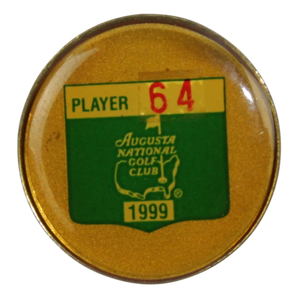 Payne Stewart's 1999 Masters Tournament Contestant Badge #64