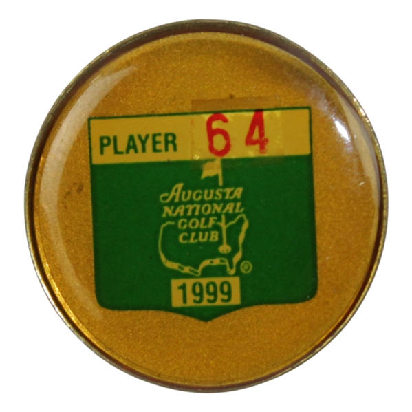 Payne Stewarts 1999 Masters Tournament Contestant Badge #64