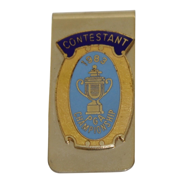 Payne Stewarts 1983 PGA Championship at Riviera Contestant Badge/Clip