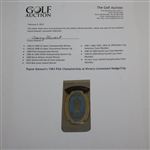 Payne Stewart's 1983 PGA Championship at Riviera Contestant Badge/Clip