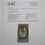 Payne Stewart's 1984 PGA Championship at Shoal Creek Contestant Badge/Clip