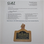 Payne Stewart's 1997 OPEN Championship at Royal Troon Contestant Bag Tag