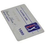 Payne Stewart's Official 1990 PGA Tour Member Card - Signed JSA ALOA