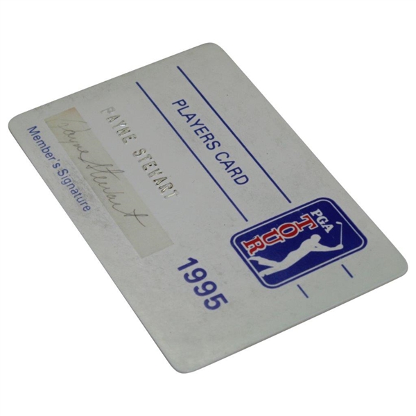 Payne Stewart's Official 1995 PGA Tour Member Card - Signed JSA ALOA