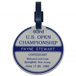 Runner-Up Payne Stewarts 1993 US Open at Baltusrol Contestant Bag Tag