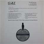 Runner-Up Payne Stewart's 1993 US Open at Baltusrol Contestant Bag Tag