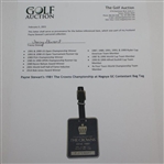 Payne Stewart's 1981 The Crowns Championship at Nagoya GC Contestant Bag Tag