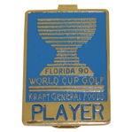 Champion Payne Stewarts 1990 Florida World Cup Golf Contestant Badge/Clip