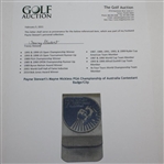 Payne Stewart's Mayne Nickless PGA Championship of Australia Contestant Badge/Clip