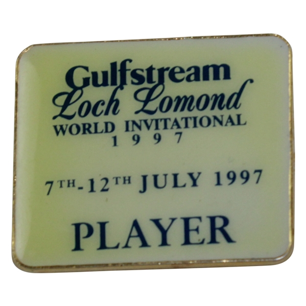 Payne Stewarts 1997 Gulfstream Loch Lomond World Invitational Contestant Badge