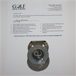 Payne Stewart's 1987 NEC World Series of Golf Contestant Badge/Clip