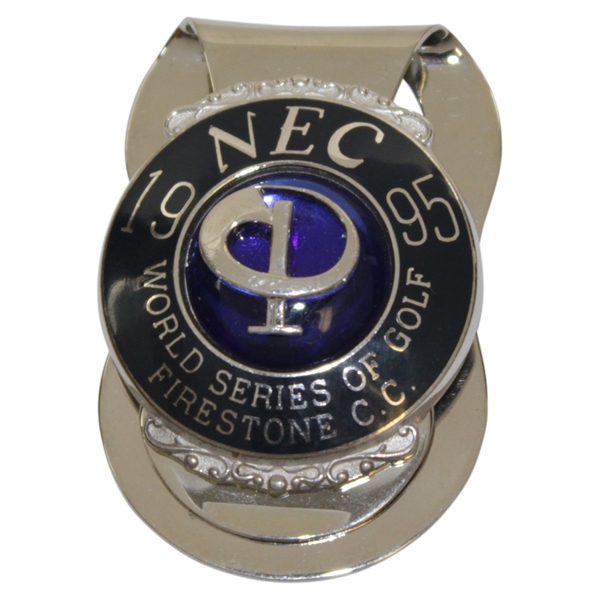 Payne Stewart's 1995 NEC World Series of Golf at Firestone Contestant Badge/Clip