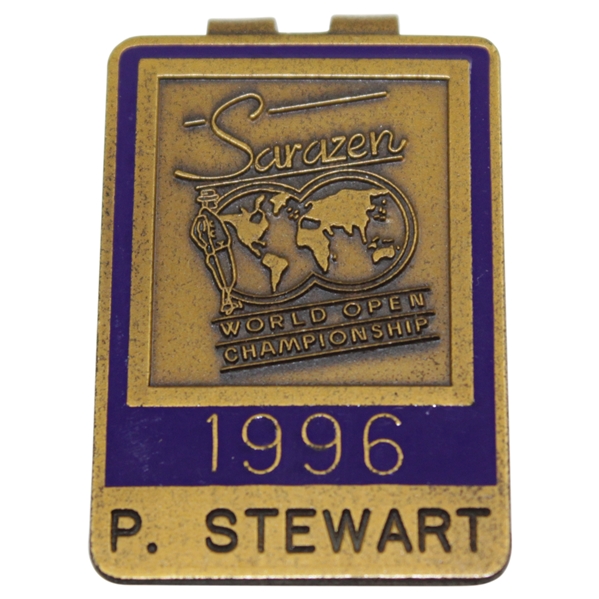 Payne Stewart's 1996 Sarazen World Open Championships Contestant Badge/Clip