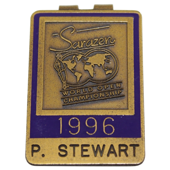 Payne Stewarts 1996 Sarazen World Open Championships Contestant Badge/Clip