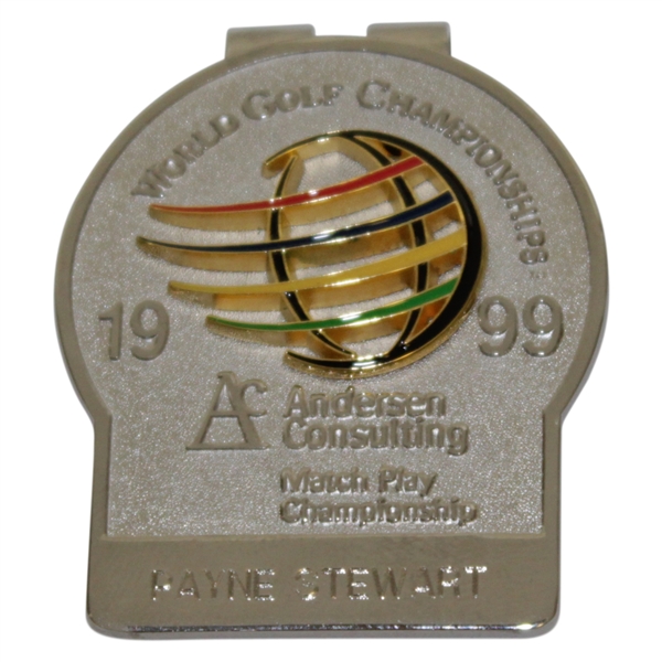 Payne Stewart's 1999 Anderson Consulting World Championships Contestant Badge/Clip