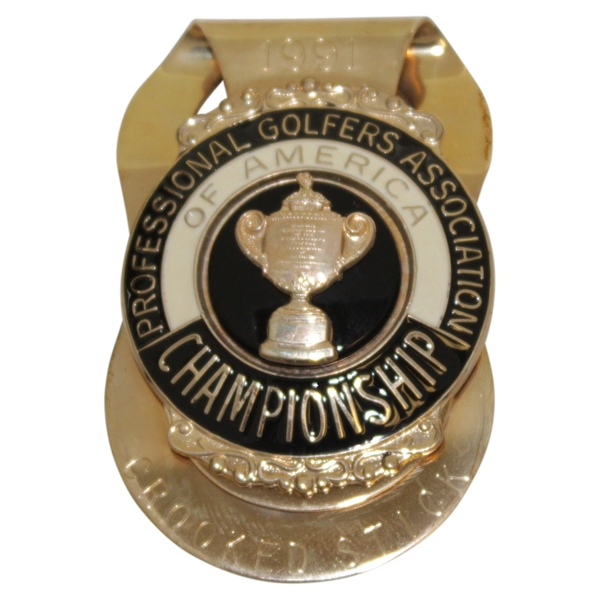 Payne Stewarts 1991 PGA Championship at Crooked Stick Engraved Money Clip