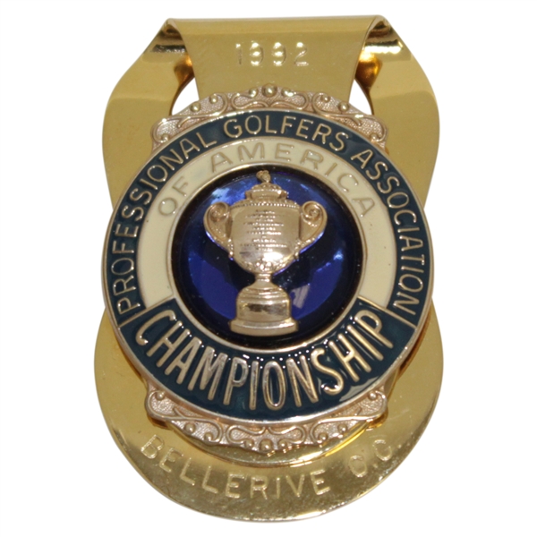 Payne Stewarts 1992 PGA Championship at Bellerive Engraved Money Clip