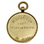 Horton Smith's 1937 Ryder Cup Match PGA 9k Gold Medal