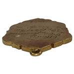 1926 Illinois PGA Winner's 10k Gold William Marshall Memorial Medal Won by Jock Hutchinson