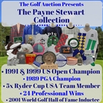 Payne Stewart Signed Personal Tournament Worn White Top-Flite Cap JSA ALOA