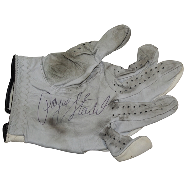 Payne Stewart Signed Personal Tournament Worn White LH FootJoy Glove JSA ALOA