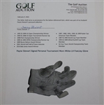 Payne Stewart Signed Personal Tournament Worn White LH FootJoy Glove JSA ALOA