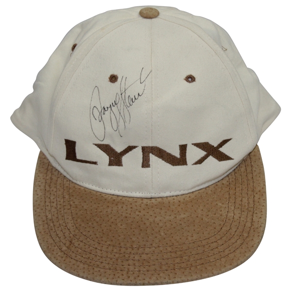 Payne Stewart Signed Personal LYNX Tan/Khaki Hat JSA ALOA