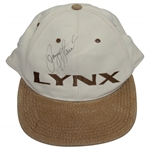 Payne Stewart Signed Personal LYNX Tan/Khaki Hat JSA ALOA