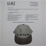 Payne Stewart Signed Personal LYNX Tan/Khaki Hat JSA ALOA