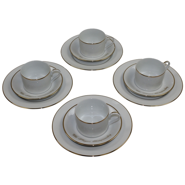 Payne Stewarts Tiffany & Co. The Players Championship Porcelain Complete 12pc Serving Plate/Cups Set
