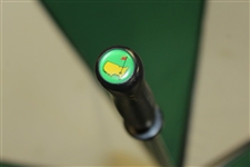 Payne Stewart's Personal Used Masters Tournament Green & White Umbrella
