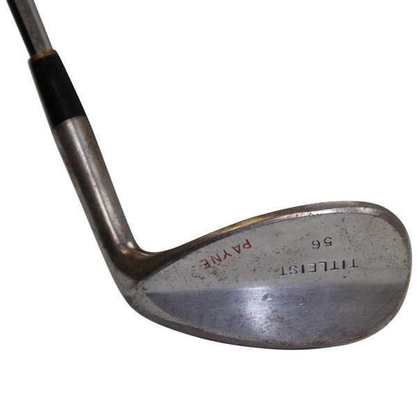 Payne Stewart's Personal Used Titleist 56 Degree Wedge with PAYNE Head Stamp