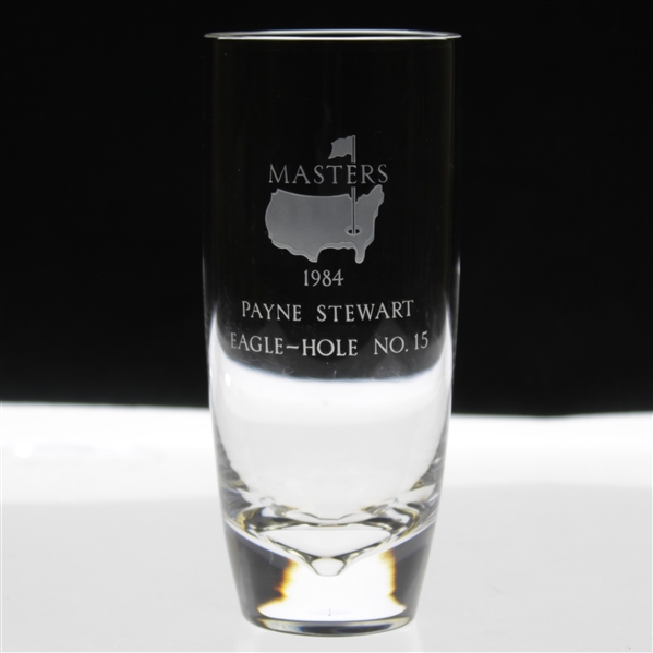 Payne Stewarts 1984 Masters Tournament Hole No. 15 Crystal Steuben Eagle Glass
