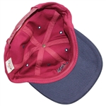 Payne Stewart Personal PS Crossed Clubs Logo Hat - Raspberry & Navy