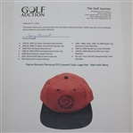 Payne Stewart Personal PS Crossed Clubs Logo Hat - Red with Navy