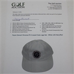 Payne Stewart Personal PS Crossed Clubs Logo Hat - White with Navy/Red