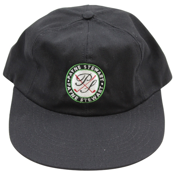 Payne Stewart Personal PS Crossed Clubs Logo Hat - Black with Green/White