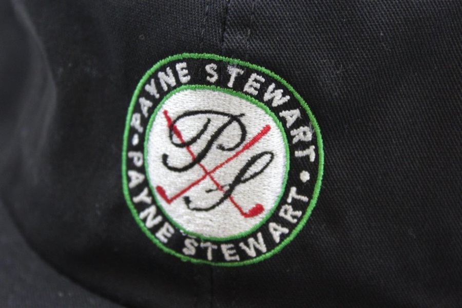 Payne Stewart Personal PS Crossed Clubs Logo Hat - Black with Green/White