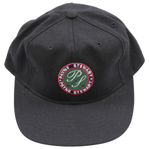 Payne Stewart Personal PS Crossed Clubs Logo Fitted Hat - Black with Red/Green