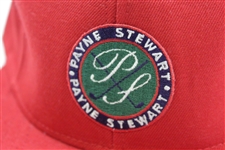 Payne Stewart Personal PS Crossed Clubs Logo Fitted Hat - Red with Navy/Green