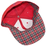 Payne Stewart Personal PS Crossed Clubs Logo Fitted Hat - Red with Navy/Green