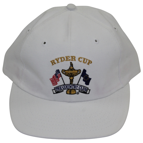 Payne Stewarts Personal 1999 Ryder Cup at The Country Club (Brookline) White Hat