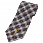 Payne Stewarts Personal Payne Stewart with Gold Silhouette Logo Necktie - Red/Green/White
