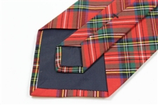 Payne Stewart's Personal 'Payne Stewart' with Gold Silhouette Logo Necktie - Red/Green/Blue/White