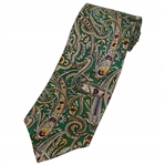 Payne Stewarts Personal Payne Stewart Signature Necktie - Paisley/Mardi Gras Design