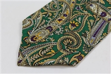 Payne Stewart's Personal 'Payne Stewart' Signature Necktie - Paisley/Mardi Gras Design