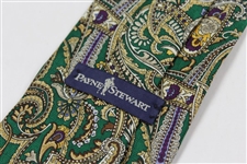 Payne Stewart's Personal 'Payne Stewart' Signature Necktie - Paisley/Mardi Gras Design