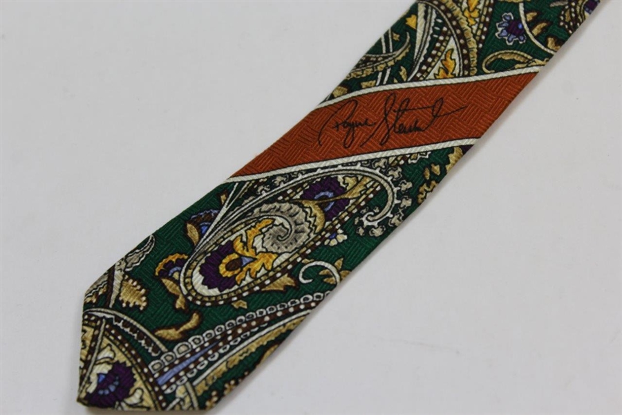 Payne Stewart's Personal 'Payne Stewart' Signature Necktie - Paisley/Mardi Gras Design