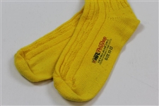 Payne Stewart's Personal Tournament Worn Socks - Yellow