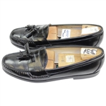 Payne Stewart's Pair of Cole Haan Pinch Tassel Black Slip-On dress Shoes with TPC Shoehorns